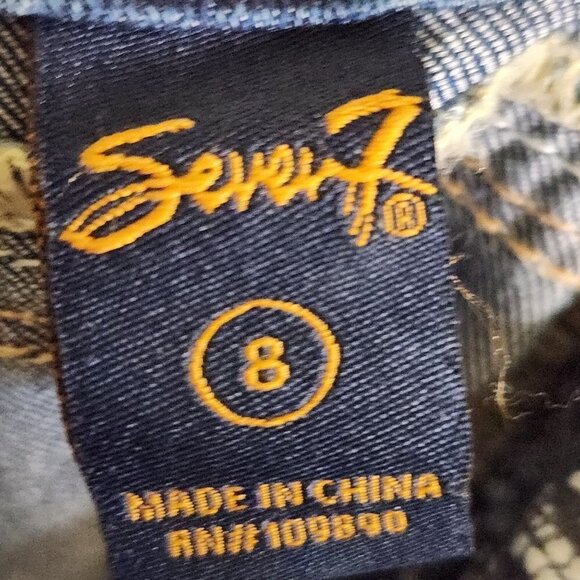 Seven 7 Cropped/ Capri Jeans Size 8 - Picture 6 of 7